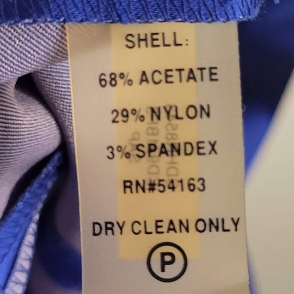 Calvin Klein Electric Royal Blue Cocktail Formal Mini Dress Size 6 - Picture 4 of 4